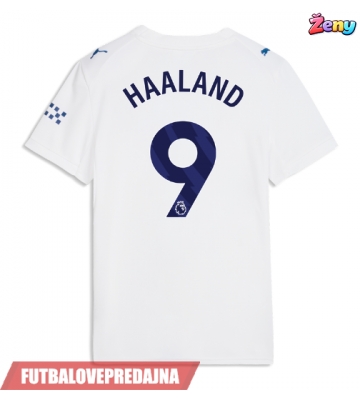 Lacne Ženy Futbalové dres Manchester City Erling Haaland #9 2026-27 Krátky Rukáv - Tretina